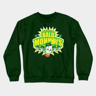 Bald Monkey St. Patricks Day Crewneck Sweatshirt